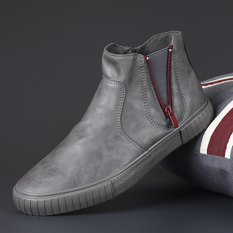 Flash step kurpes vīriešiem 2024. gada pavasaris jauni modes augsti apavi audekla apavi vīriešu ikdienas apavi korejiešu versija universāli vīriešu modes apavi