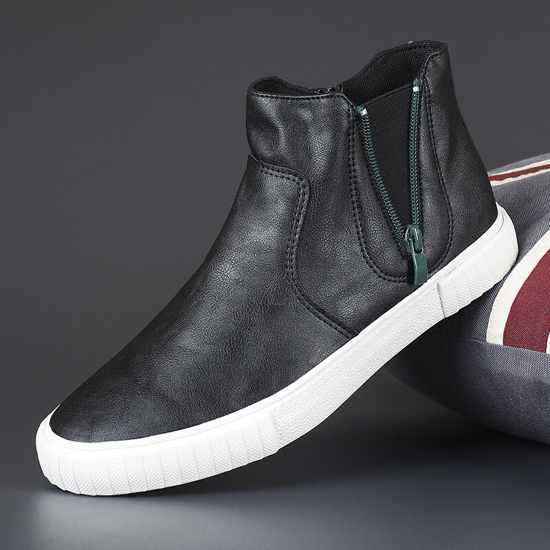 Flash step kurpes vīriešiem 2024. gada pavasaris jauni modes augsti apavi audekla apavi vīriešu ikdienas apavi korejiešu versija universāli vīriešu modes apavi