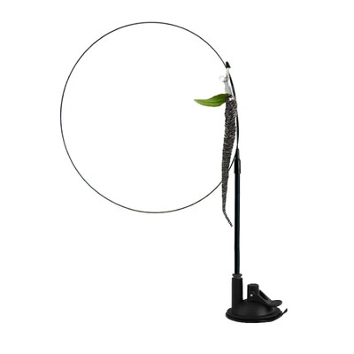 Imitaciniai paukščių kačių žaislai Juokingi interaktyvūs povai su varpelio katės lazdele žaislas kačiukui, žaidžiančiam erzinti lazdelę Žaislai naminių kačių reikmenys