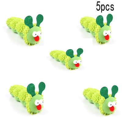 Accesorii pentru animale de companie Jucărie pentru pisici de pluș în formă de omidă Conține catnip Auto-plăcere Alinare a plictiselii Jocuri interactive