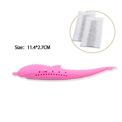 Jaunas kaķu mētras rotaļlietas kaķiem 360 grādu zobu tīrīšanas piederumi mājdzīvnieku rotaļlieta Interaktīvas spēles Gumijas zobu birste Košļāt mājdzīvnieku kaķu piederumi