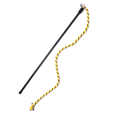 Jucării interactive pentru pisici Panglică lungă din satin Jucărie pentru pisici cu tijă Pisicuță care se joacă Baghetă jucărie Jucărie pentru pisică