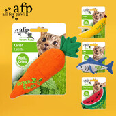 All For Paws Catnip Jucării Morcov Banana Pepene Pepene Ton Forma Catnip Jucărie pentru pisici Jucărie durabilă din pânză cu sunet încrețit
