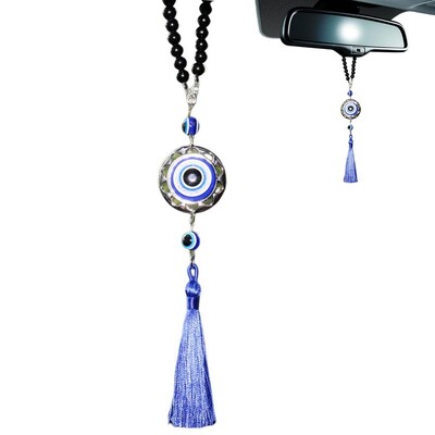 Evil Eye Hung Ornament tahavaate peegel päikesepüüdjad Decor Sinine Evil Eye kaitse ja õnne võlu lühtri lambid ripats