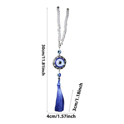 Ornament pentru ochi răul atârnat Oglinda retrovizoare Suncatchers Decor Albastru Protecție pentru ochi rău și noroc Candelabru Lămpi Pandantiv