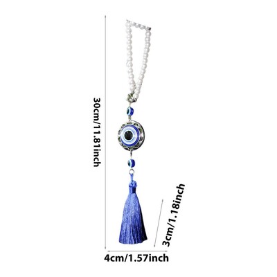 Ornament pentru ochi răul atârnat Oglinda retrovizoare Suncatchers Decor Albastru Protecție pentru ochi rău și noroc Candelabru Lămpi Pandantiv