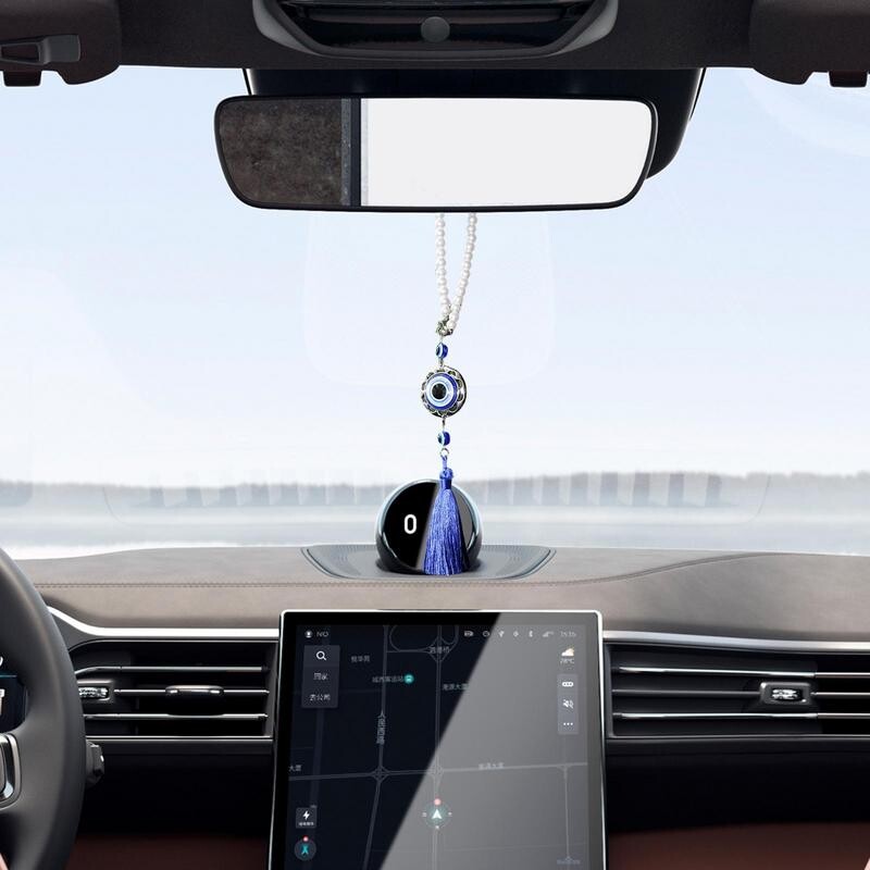 Ornament pentru ochi răul atârnat Oglinda retrovizoare Suncatchers Decor Albastru Protecție pentru ochi rău și noroc Candelabru Lămpi Pandantiv