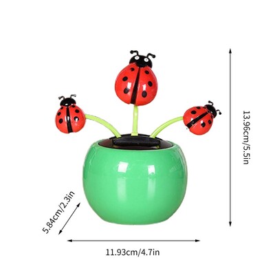 Saulės energija šokantis saulėgrąžų žaislas Saulės saulėgrąžų ornamentas, nešiojamas, purtantis galvos automobilio žaislas, daugkartinio naudojimo saulės energija varomas prietaisų skydelio dekoras