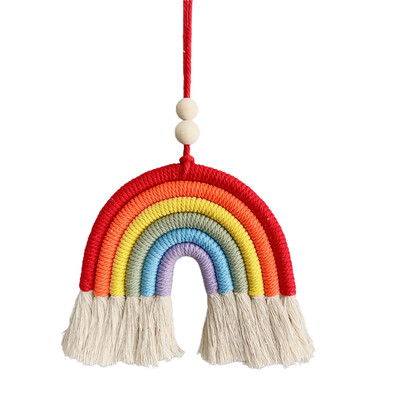 Decorație colorată pandantiv mașină pandantiv decorativ în formă de curcubeu pentru fete Accesorii interioare pentru decorarea mașinii în miniatură