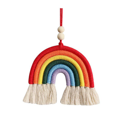 Decorație colorată pandantiv mașină pandantiv decorativ în formă de curcubeu pentru fete Accesorii interioare pentru decorarea mașinii în miniatură