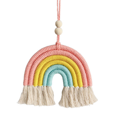 Decorație colorată pandantiv mașină pandantiv decorativ în formă de curcubeu pentru fete Accesorii interioare pentru decorarea mașinii în miniatură