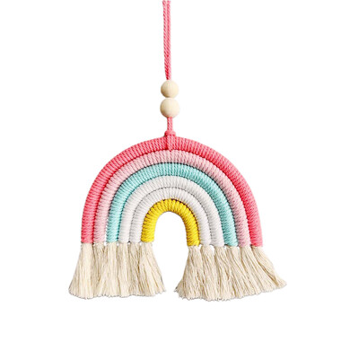 Decorație colorată pandantiv mașină pandantiv decorativ în formă de curcubeu pentru fete Accesorii interioare pentru decorarea mașinii în miniatură