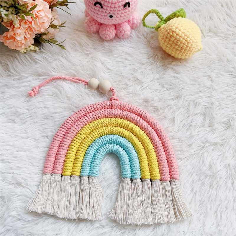 Decorație colorată pandantiv mașină pandantiv decorativ în formă de curcubeu pentru fete Accesorii interioare pentru decorarea mașinii în miniatură