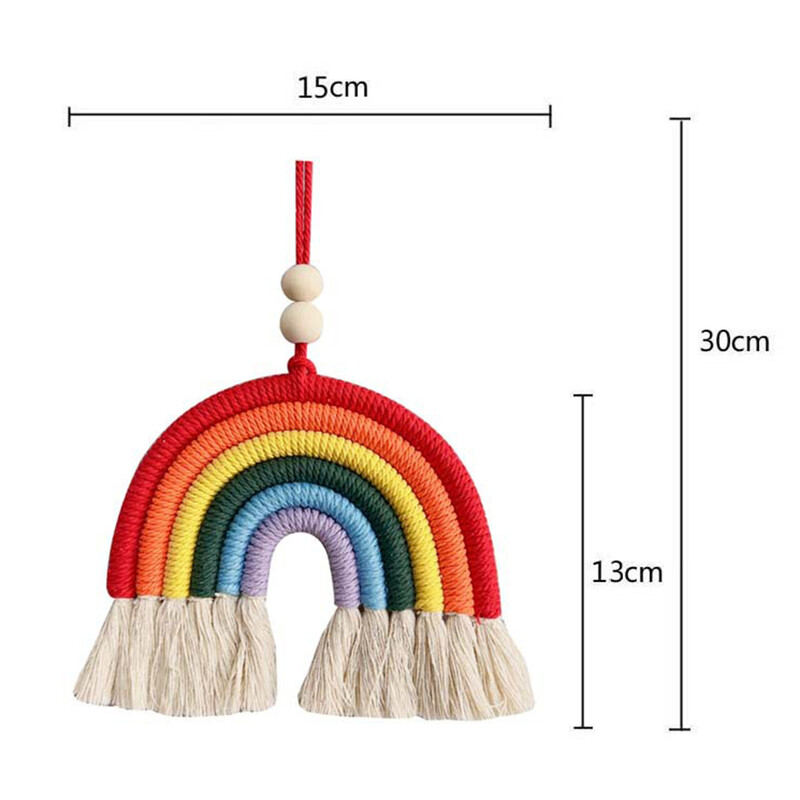 Decorație colorată pandantiv mașină pandantiv decorativ în formă de curcubeu pentru fete Accesorii interioare pentru decorarea mașinii în miniatură