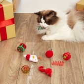 5/8/9 vnt Kalėdų naminių gyvūnėlių žaislų reikmenys Katžolė Pelė Catgrass Cat Žaislas Kačių žaislas Kačių žaislas Katės Kačių žaislai Interaktyvūs naminių gyvūnėlių žaislai