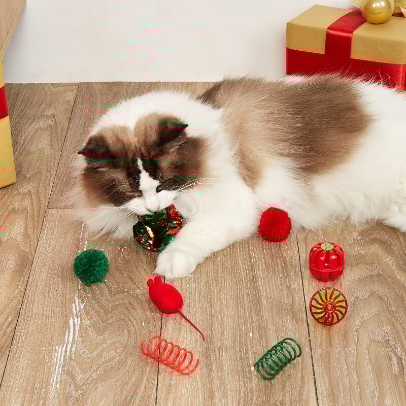 5/8/9 vnt Kalėdų naminių gyvūnėlių žaislų reikmenys Katžolė Pelė Catgrass Cat Žaislas Kačių žaislas Kačių žaislas Katės Kačių žaislai Interaktyvūs naminių gyvūnėlių žaislai