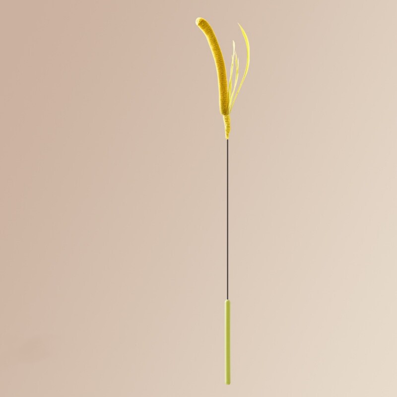 Madden Cat Rotaļlieta Spalvas ķircinošs Cat Stick Cat Self Fun nomierinošs rīks Kaķim specifisks kaujas kaķa nūja Kaķēna koduma bumbiņas rotaļlieta