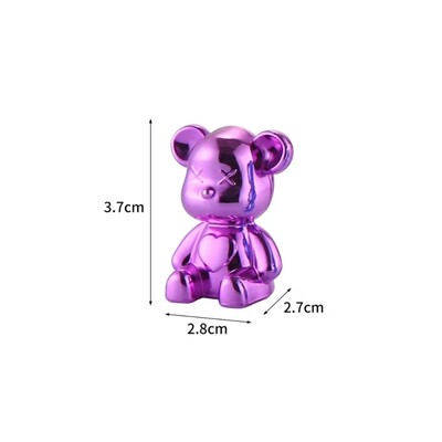 Spalvingas smurtinis lokys automobilio centrinės konsolės papuošalai mielas automobilio interjero dekoravimas personalizuoti stalo papuošalai šaudymo reikmenys