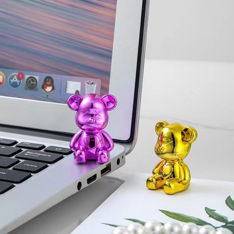 Spalvingas smurtinis lokys automobilio centrinės konsolės papuošalai mielas automobilio interjero dekoravimas personalizuoti stalo papuošalai šaudymo reikmenys