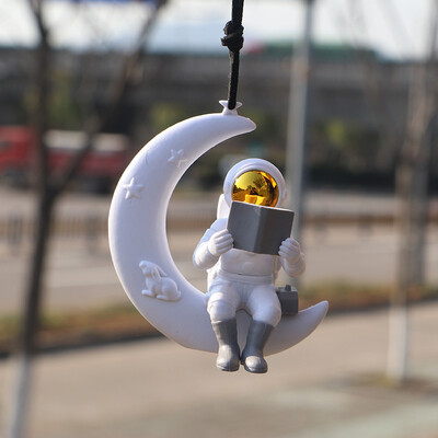 Spaceman Swing Automobil Astronaut Pandantive pentru mașini Ornamente Pandantive pentru oglindă retrovizoare pentru mașină Decorare suspendată Accesorii interioare