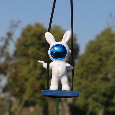 Spaceman Swing Automobil Astronaut Pandantive pentru mașini Ornamente Pandantive pentru oglindă retrovizoare pentru mașină Decorare suspendată Accesorii interioare