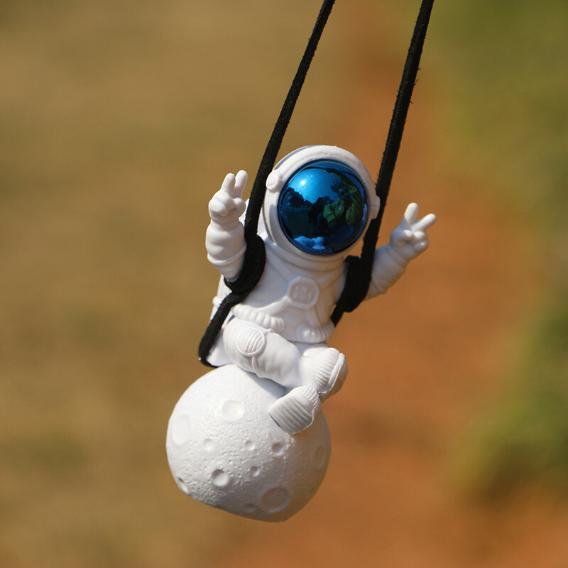 Spaceman Swing Automobil Astronaut Pandantive pentru mașini Ornamente Pandantive pentru oglindă retrovizoare pentru mașină Decorare suspendată Accesorii interioare