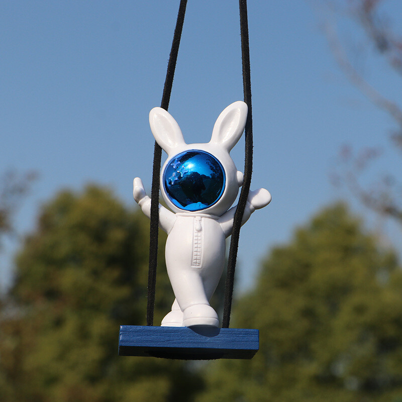 Spaceman Swing Automobil Astronaut Pandantive pentru mașini Ornamente Pandantive pentru oglindă retrovizoare pentru mașină Decorare suspendată Accesorii interioare