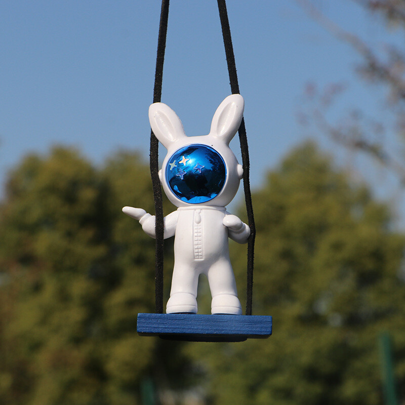 Spaceman Swing Automobil Astronaut Pandantive pentru mașini Ornamente Pandantive pentru oglindă retrovizoare pentru mașină Decorare suspendată Accesorii interioare