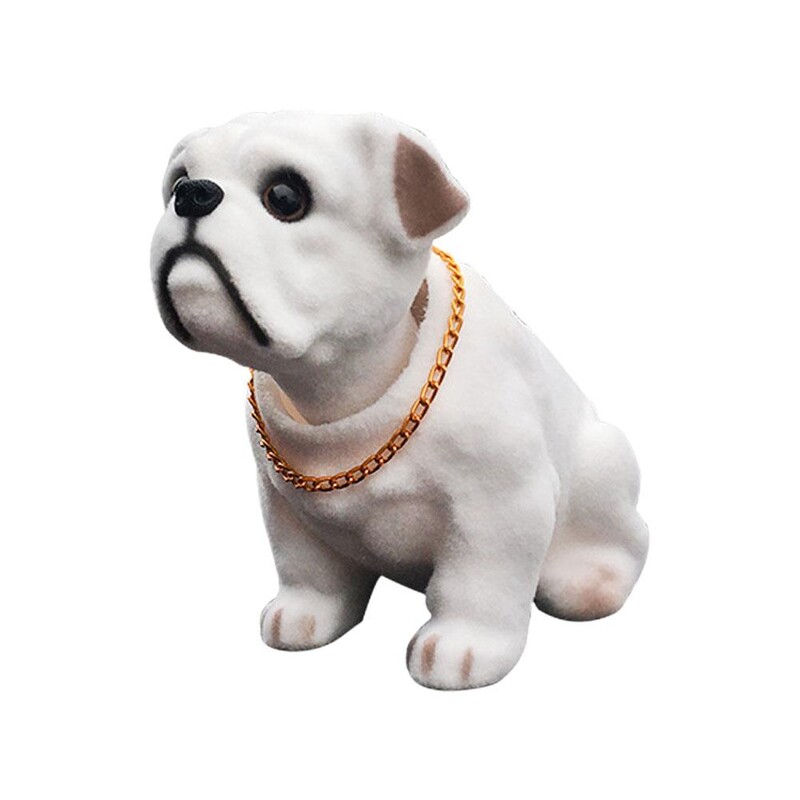 Automobilių priedai Kindantis šuo, purtantis galvą Lėlė Derva Salonas Žaislas Modeliavimas Papuošalai Šuns Automobilio Prietaisų skydelio apdaila O7S4