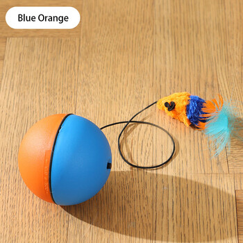 Kimpets Cat Toys Mouse Teaser Ball Fun Moving Toy for Pet Cat Dog Electric Teaser Ball Αυτόματη έξυπνη κυλιόμενη μπάλα