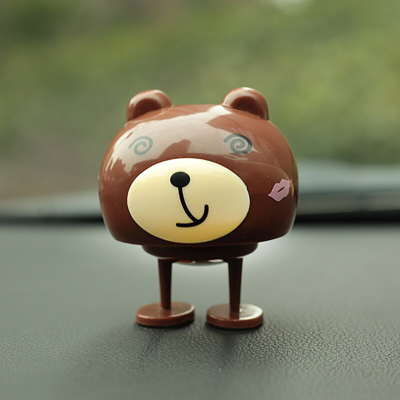 Automobilių papuošalai Mieli papuošalai Linkčiojantis meškiukas Automobiliai Prietaisų skydelis siūbuojantis purtantis galva Katė Lėlė Šokama Žaislai Priedai Dovanos