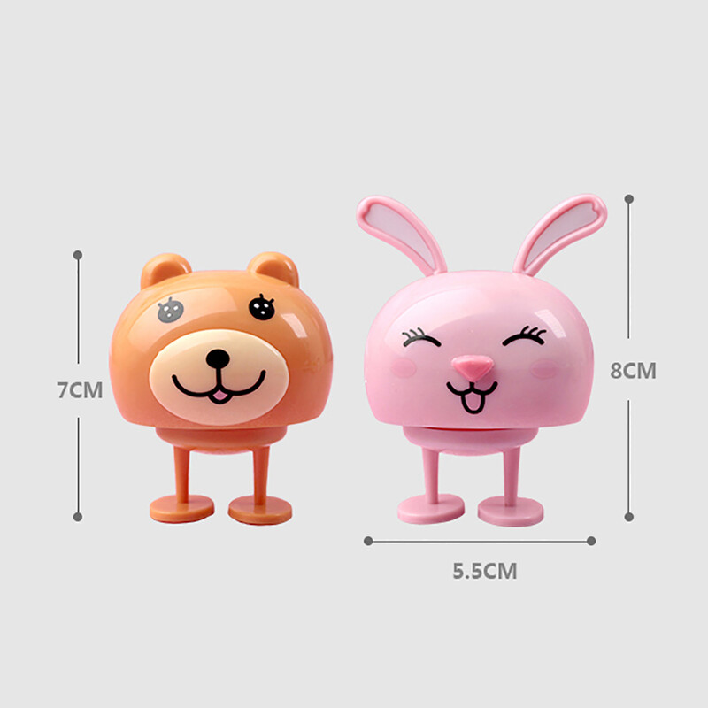 Automobilių papuošalai Mieli papuošalai Linkčiojantis meškiukas Automobiliai Prietaisų skydelis siūbuojantis purtantis galva Katė Lėlė Šokama Žaislai Priedai Dovanos