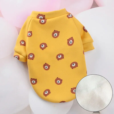 Cute Print Cat Drēbes Uzvalks Pavasara Rudens Silts Fleece Pet Cat Pulovers Kaķiem Kedi Mīksts Kitten Džemperis Sfinksa Apģērbu Apģērbi