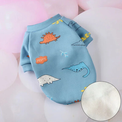 Cute Print Cat Drēbes Uzvalks Pavasara Rudens Silts Fleece Pet Cat Pulovers Kaķiem Kedi Mīksts Kitten Džemperis Sfinksa Apģērbu Apģērbi