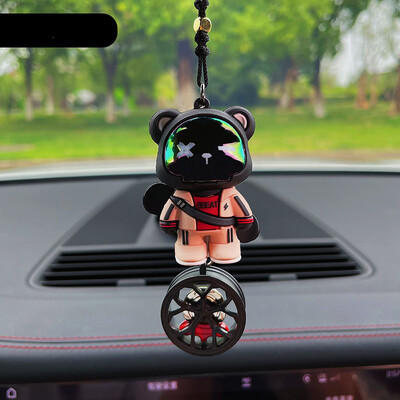 Urs la modă pandantiv montat pe mașină Creativ drăguț rafinat pandantiv mașină pandantiv Decorare Accesorii rafinate