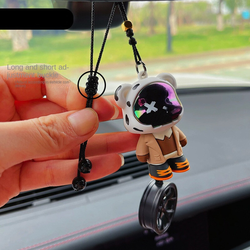 Urs la modă pandantiv montat pe mașină Creativ drăguț rafinat pandantiv mașină pandantiv Decorare Accesorii rafinate