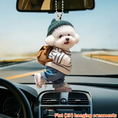 Creativ Puppy Man Rucsac Oglinzi retrovizoare pandantiv Ornamente pentru agățat mașină Accesorii pentru decorarea mașinii Cadouri pentru femei bărbați