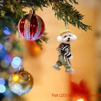 Creativ Puppy Man Rucsac Oglinzi retrovizoare pandantiv Ornamente pentru agățat mașină Accesorii pentru decorarea mașinii Cadouri pentru femei bărbați