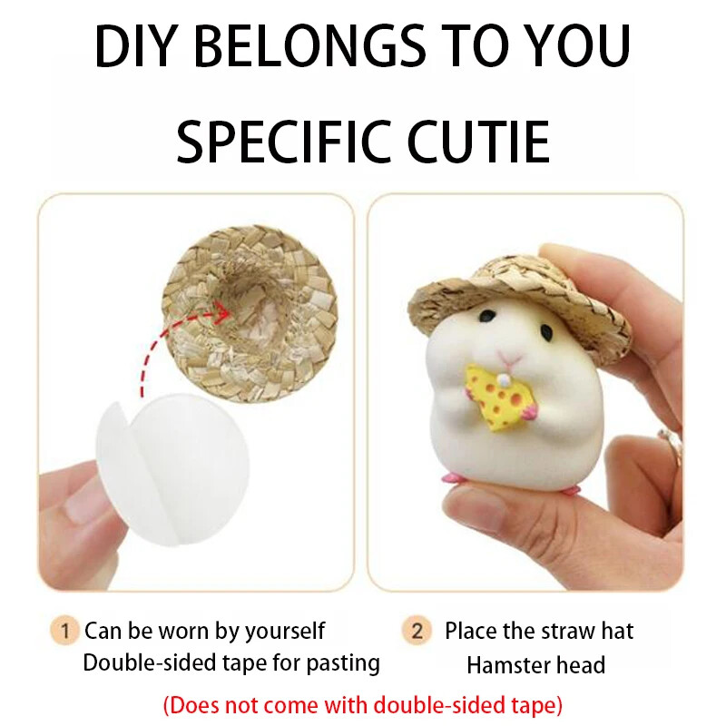 Miela lėlė šiaudinė kepurė žiurkėnas automobilio interjero aksesuarai naujas automobilio salono pakabukas centrinės konsolės apdaila automobilio apdaila