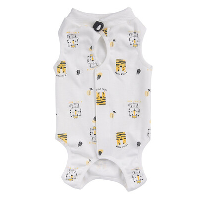 Dzīvnieku apdrukas kaķu sterilizācijas kostīms pret laizīšanu Tīras kokvilnas mājdzīvnieku vestu apģērbs kucēnu kaķu atšķiršanas uzvalkam operācijas atveseļošanai