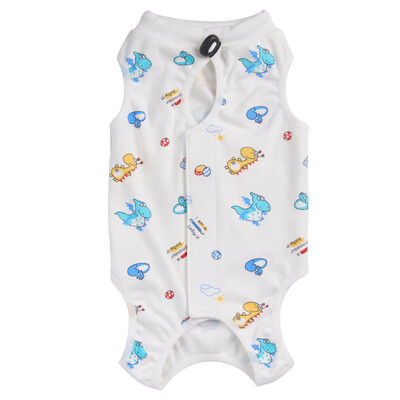 Dzīvnieku apdrukas kaķu sterilizācijas kostīms pret laizīšanu Tīras kokvilnas mājdzīvnieku vestu apģērbs kucēnu kaķu atšķiršanas uzvalkam operācijas atveseļošanai