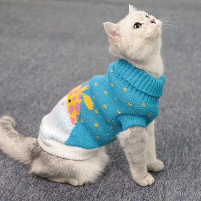 Moda iarnă pisică pulover veste Sphynx pisică haine pentru pisici îmbrăcăminte Crăciun animale de companie haine Kedi Katten pulover Ropa Para Gatos