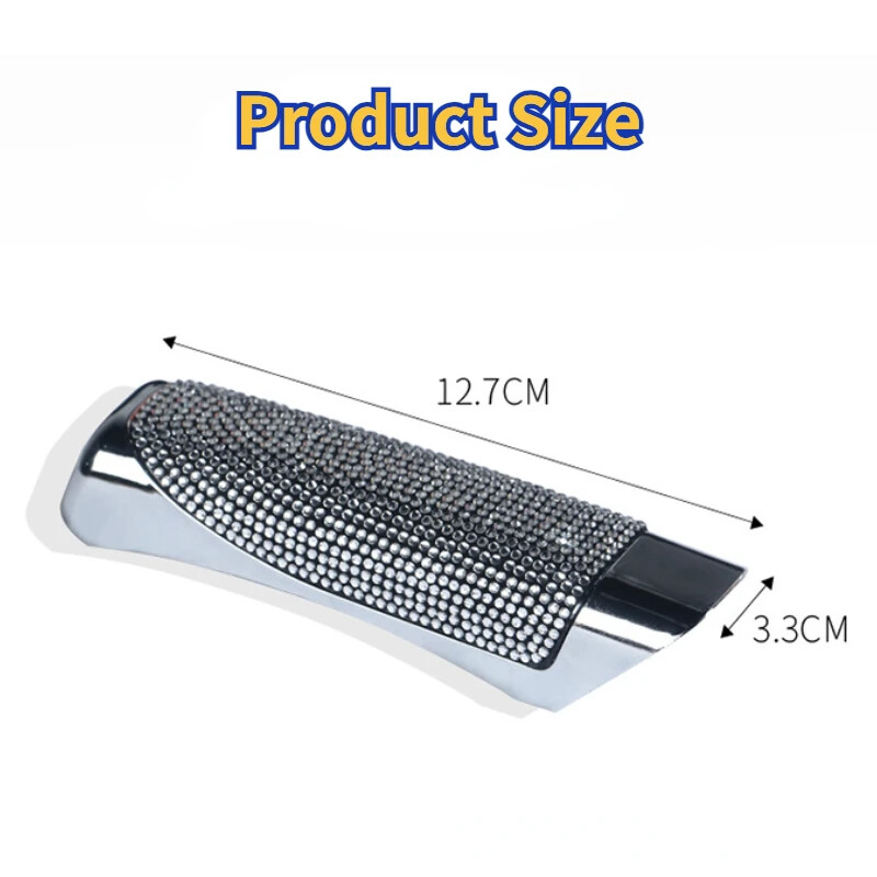 Bling rankinio stabdžio dangtelis Universalus krištolinis automobilio rankinio stabdžio rankenų dėklas Neslystantis automatinis pavarų perjungimo apykaklės deimantiniai salono priedai