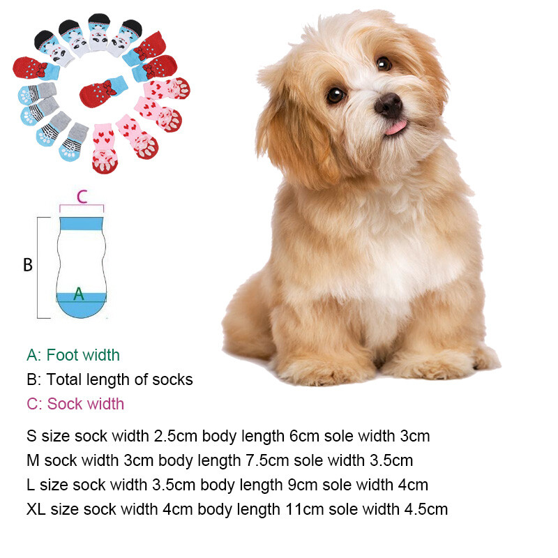 Kućni ljubimac Pas Štene Cipele za mačke Papuče Neklizajuće čarape Kućni ljubimac Slatki zatvoreni Za male pse Mačke Čizme za snijeg Čarape Oprema za kućne ljubimce
