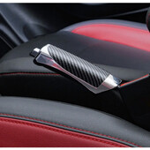Universāls automašīnas rokas bremzes aizsargpārsegs Styling koka oglekļa šķiedras dekors augstas kvalitātes ABS gluds SUV salona aksesuārs
