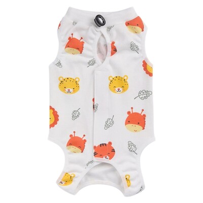 Costum de recuperare chirurgicală pentru pisici pentru răni abdominale masculine femele sterilizează boli de piele Moale pentru animale de companie post-sterilizări T5EF