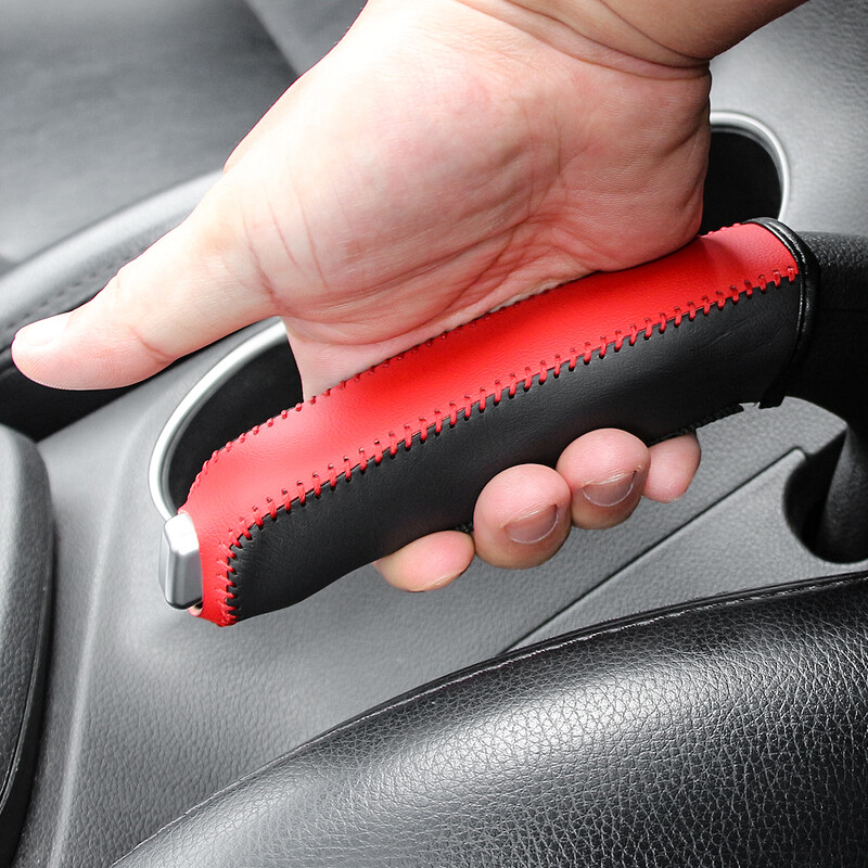 Capac frână de mână cu rotițe auto Accesorii interioare pentru autovehicule Cutie frână de mână manuală Mâner cap roată Decorare auto