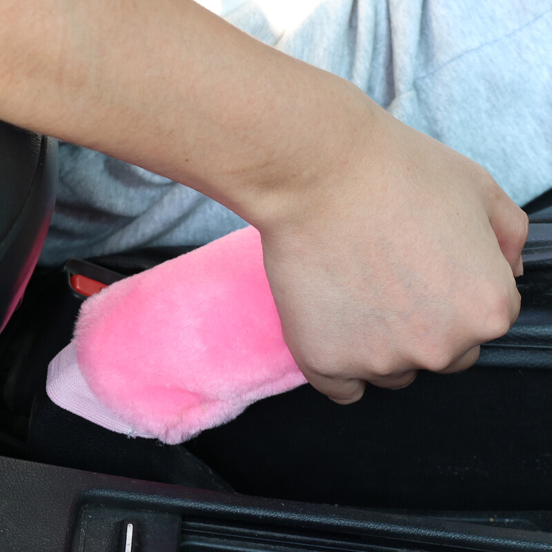 Huse pentru mânerul frânei de mână mașinii Mâner pentru capacul schimbătorului de viteze Manșon de pluș Iarnă moale și caldă Frână de mână Maneta schimbătorului de viteze Decor interior