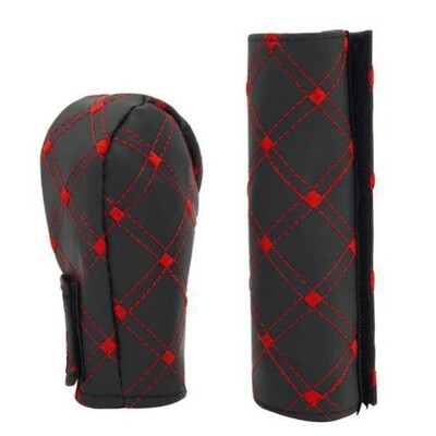 2 dalių automobilio rankinio stabdžio pavarų perjungimo dangtelių rinkiniai Rankinio stabdžio dangtelio įvorė Automobilio priedai Vidaus apdaila