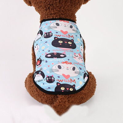 Prsluk sfinks mačka sa slatkim uzorkom za mačke Gotas Ljetna odjeća za kućne ljubimce Odjeća Ragdoll Perzijski mačići Kedi majice Mascotas Kostim